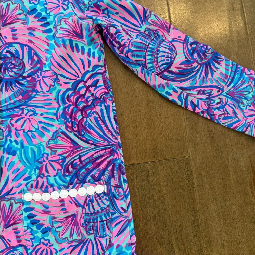 Girls' Lilly Long-Sleeve Shells Ruffle Dress - Picture 3 of 5